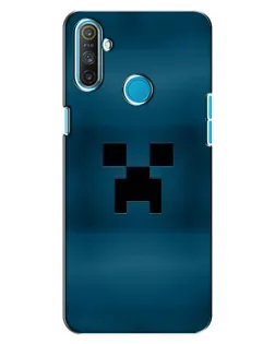 Чехол для Realme C3 с картинкой «Крипер текстура»