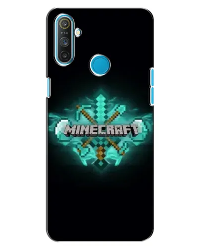 Чехол для Realme C3 с картинкой «Minecraft Diamond лого»