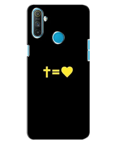 Чохол для Realme C3 з картинкою «Серце та Хрест»