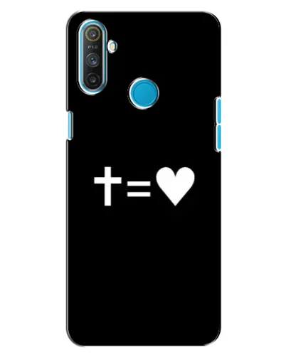 Чохол для Realme C3 з картинкою «Хрест та Серце»