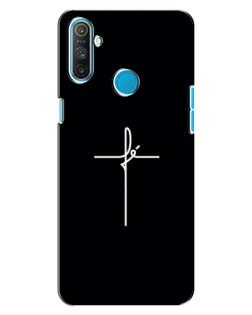 Чехол для Realme C3 с картинкой «Тонкий крест»