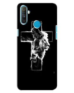 Чехол для Realme C3 с картинкой «Сияющий крест Jesus»