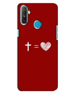 Чехол для Realme C3 с картинкой «Уравнение любви»