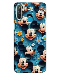 Чохол для Realme C3 з картинкою «Паттерн Міккі та Мінні»