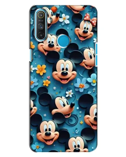 Чохол для Realme C3 з картинкою «Паттерн Міккі та Мінні»