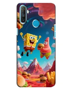 Чехол для Realme C3 с картинкой «Космический фастфуд»