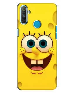 Чехол для Realme C3 с картинкой «Губка Боб улыбка»