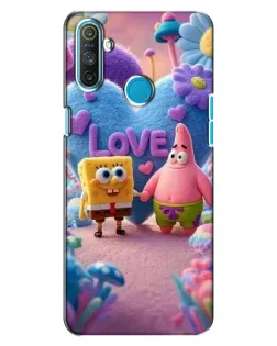 Чехол для Realme C3 с картинкой «Губка Боб Патрик»