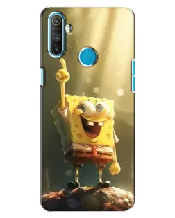Чехол для Realme C3 с картинкой «Сияющий Спанч Боб»