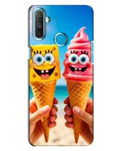 Чехол для Realme C3 с картинкой «Спанч Боб мороженое» Чехол для Realme C3 с картинкой «Спанч Боб мороженое»