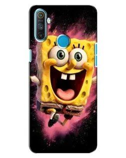 Чехол для Realme C3 с картинкой «Взрывной Спанч Боб»