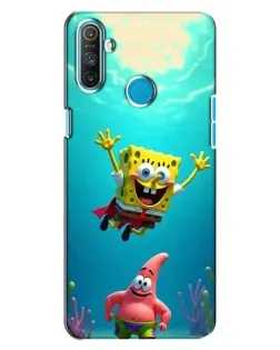 Чохол для Realme C3 з картинкою «Спанч Боб під водою»