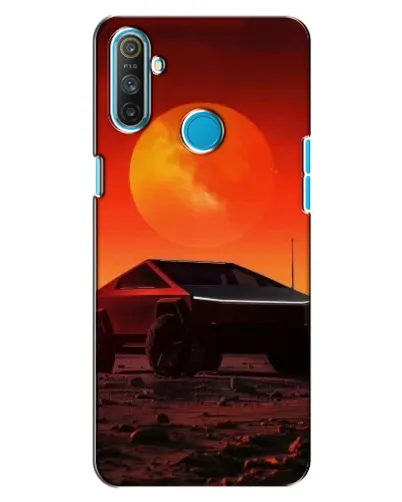 Чехол для Realme C3 с картинкой «Cybertruck на Марсе»