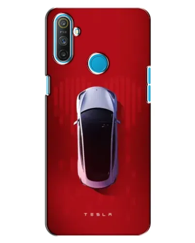 Чехол для Realme C3 с картинкой «Tesla Top View»