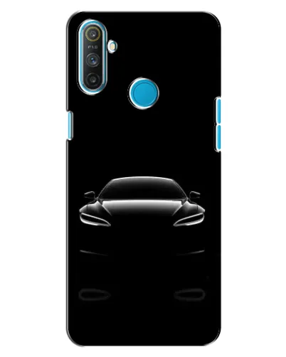 Чехол для Realme C3 с картинкой «Силуэт Tesla Night»
