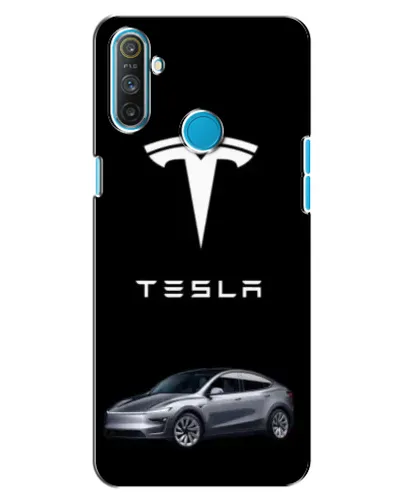 Чехол для Realme C3 с картинкой «Tesla Model Y»