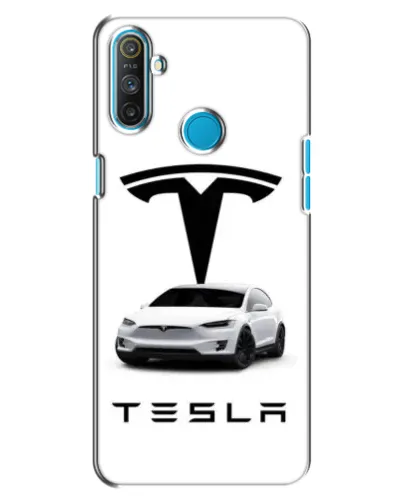 Чехол для Realme C3 с картинкой «Tesla White Style»