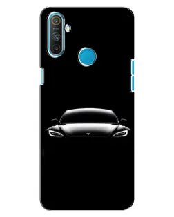 Чехол для Realme C3 с картинкой «Фары Tesla Night»