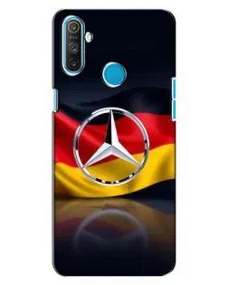 Чехол для Realme C3 с картинкой «Mercedes — флаг Германии»