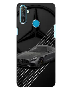 Чехол для Realme C3 с картинкой «Mercedes AMG — графика»