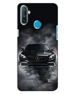 Чехол для Realme C3 с картинкой «Mercedes в дыму»