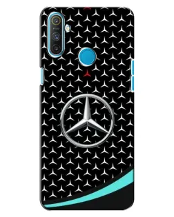 Чехол для Realme C3 с картинкой «Mercedes — бирюзовый акцент»