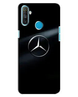 Чехол для Realme C3 с картинкой «Mercedes на металле»