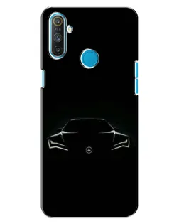 Чехол для Realme C3 с картинкой «Mercedes — силуэт авто»