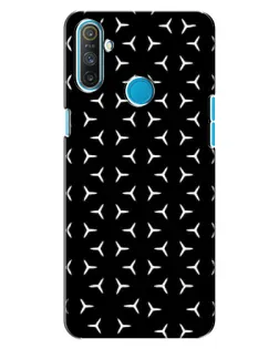 Чехол для Realme C3 с картинкой «Mercedes паттерн звезд»
