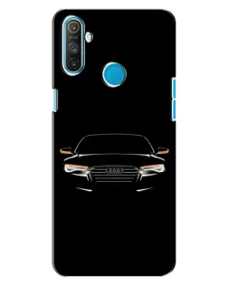 Чехол для Realme C3 с картинкой «Audi — ночной контур»