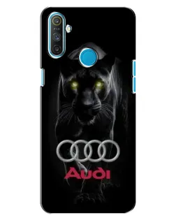 Чехол для Realme C3 с картинкой «Пантера и Audi»
