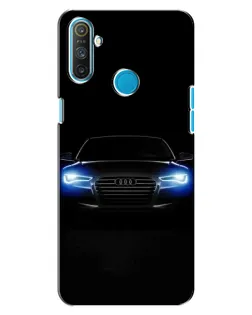 Чехол для Realme C3 с картинкой «Audi в неоне»
