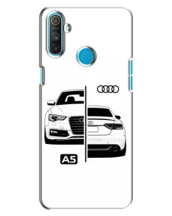 Чехол для Realme C3 с картинкой «Audi — контрастный дизайн»