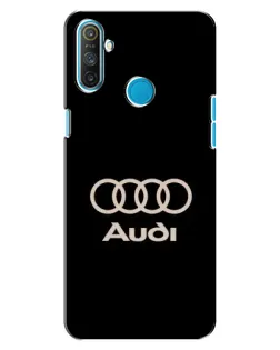 Чехол для Realme C3 с картинкой «Audi — золотой логотип»