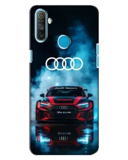 Чехол для Realme C3 с картинкой «Audi Sport — неон»