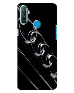 Чехол для Realme C3 с картинкой «Audi — абстрактные кольца»