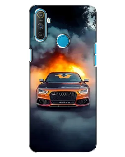 Чехол для Realme C3 с картинкой «Audi в огненном дыму» Чехол для Realme C3 с картинкой «Audi в огненном дыму»
