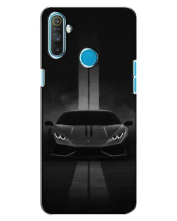 Чехол для Realme C3 с картинкой «Lamborghini симметрия дорог»
