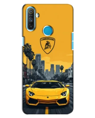 Чехол для Realme C3 с картинкой «Желтый Lamborghini город» Чехол для Realme C3 с картинкой «Желтый Lamborghini город»
