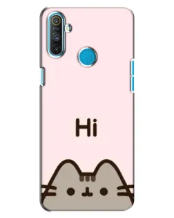 Чохол для Realme C3 з картинкою «Пушин каже Hi»