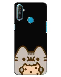 Чохол для Realme C3 з картинкою «Пушин на чорному»