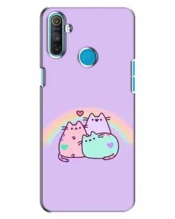 Чохол для Realme C3 з картинкою «Веселкові Пушини»