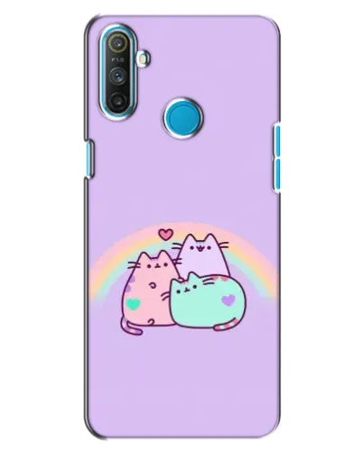 Чохол для Realme C3 з картинкою «Веселкові Пушини»