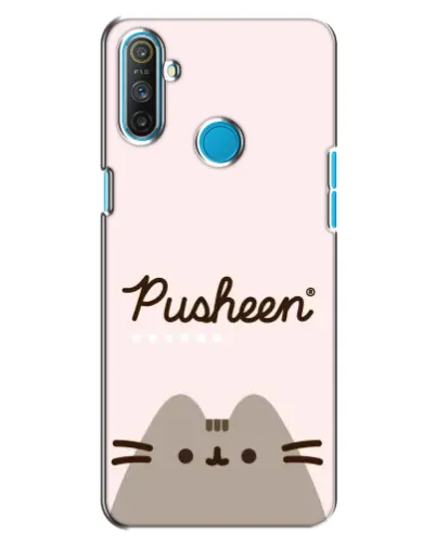 Чохол для Realme C3 з картинкою «Pusheen логотип»