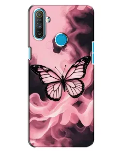 Чохол для Realme C3 з картинкою «Метелик у диму»