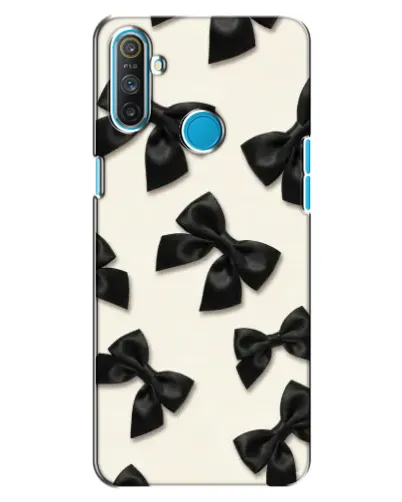 Чохол для Realme C3 з картинкою «Чорні бантики»