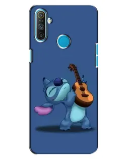 Чехол для Realme C3 с картинкой «Стич с укулеле»