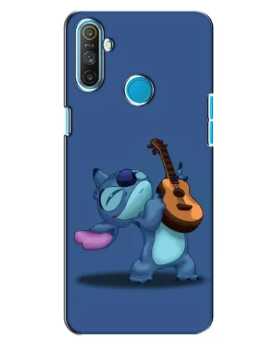 Чехол для Realme C3 с картинкой «Стич с укулеле»