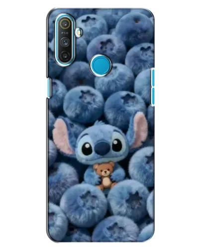 Чехол для Realme C3 с картинкой «Стич и голубика»