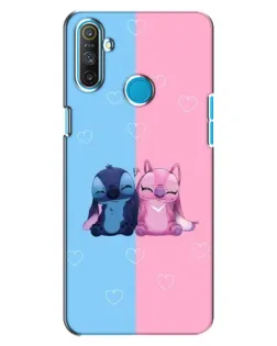 Чехол для Realme C3 с картинкой «Stitch и Angel Love»